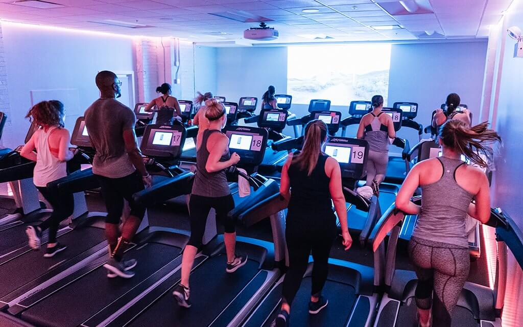 Treadmill Running Studio for Marathon Training