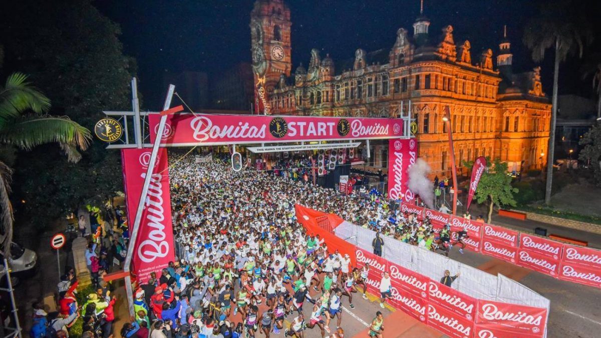 Comrades Marathon in Pietermaritzburg for the Down Run