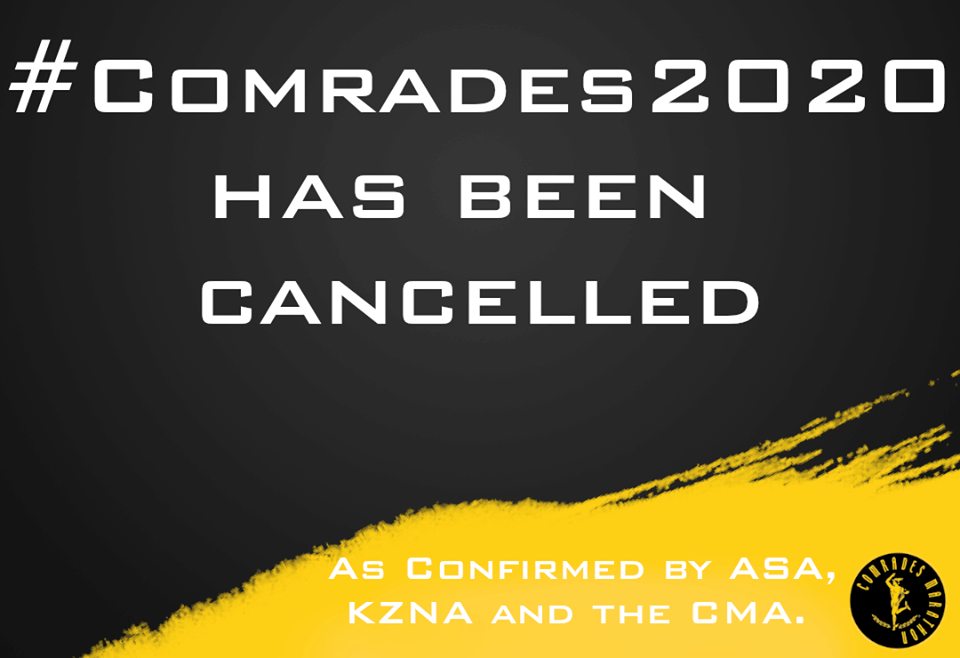 Comrades Marathon 2020 Cancelled