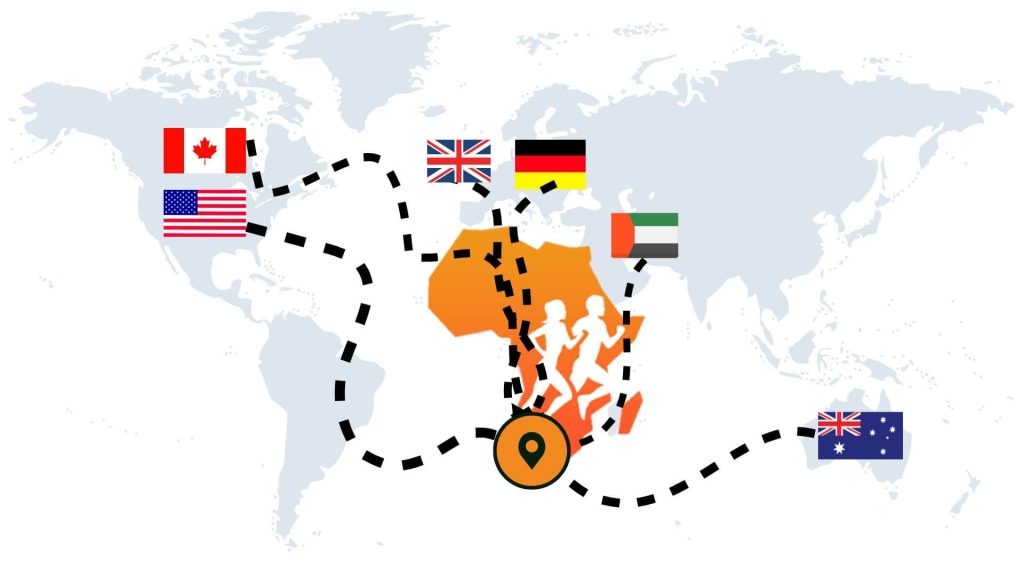 6 countries travelling to Comrades 2022